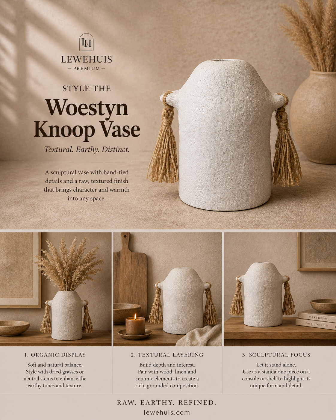 Woestyn Knoop Vase