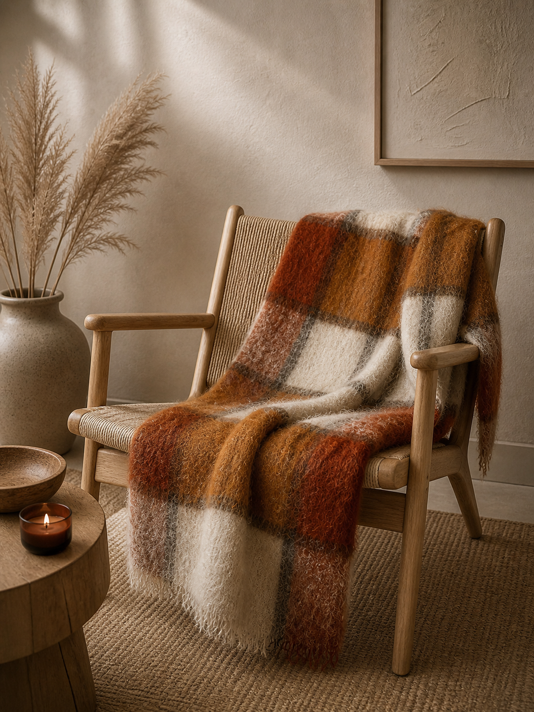 Herfs Gloed Mohair Blanket